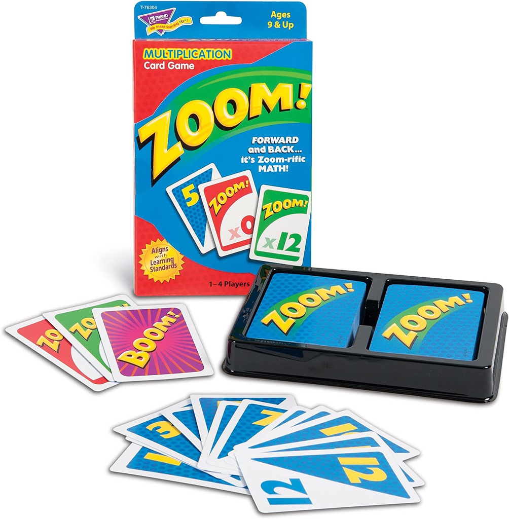 ZOOM! Multiplication CARD GAME (100 cards) AGE 9+