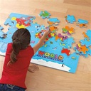 World Map Floor (54 pc) 2' x 3' ( 61cm x 91.5 cm   )