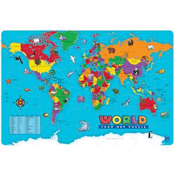 World Map Floor (54 pc) 2' x 3' ( 61cm x 91.5 cm   )