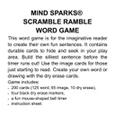 SCRAMBLE RAMBLE HIGH ENERGY WORD GAME