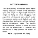 Black &amp; White Stripes Better Than Paper Bulletin Board Roll