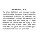 WORD WALL KIT (Grade Level: K-3)