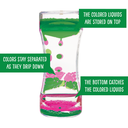 Pink &amp; Green Liquid Motion Bubbler