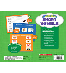 LEARNING MATS:  Short Vowels (Gr K-2)