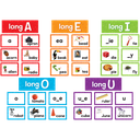 Long Vowels Pocket Chart Cards Write - on/ Wipe - off (205 cards)