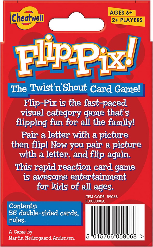 FLIP-PIX! CARD GAME (56 cards) AGE 6+