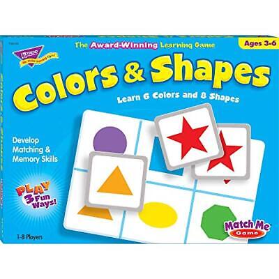 COLORS &amp; SHAPES MATCH ME GAME Ages: 3-6 yrs