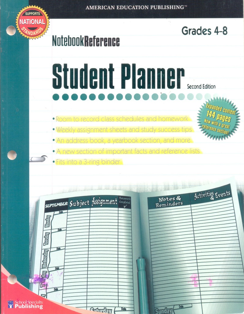 NOTEBOOK REFERENCE STUDENT PLANNER-2ND