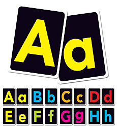 BIG LETTERS A-Z B.B.SET Includes 26 uppercase letters &amp; 26 Lowercase letters (9&quot;x 12&quot;)(22.8cmx30.4cm)