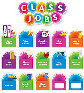 COLOR YOUR CLASSROOM CLASS JOBS B.B.Set (66pcs)