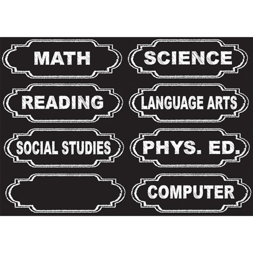 Die- Cut Magnets Class Subjects Write-on/wipe-off ( 8 pcs)