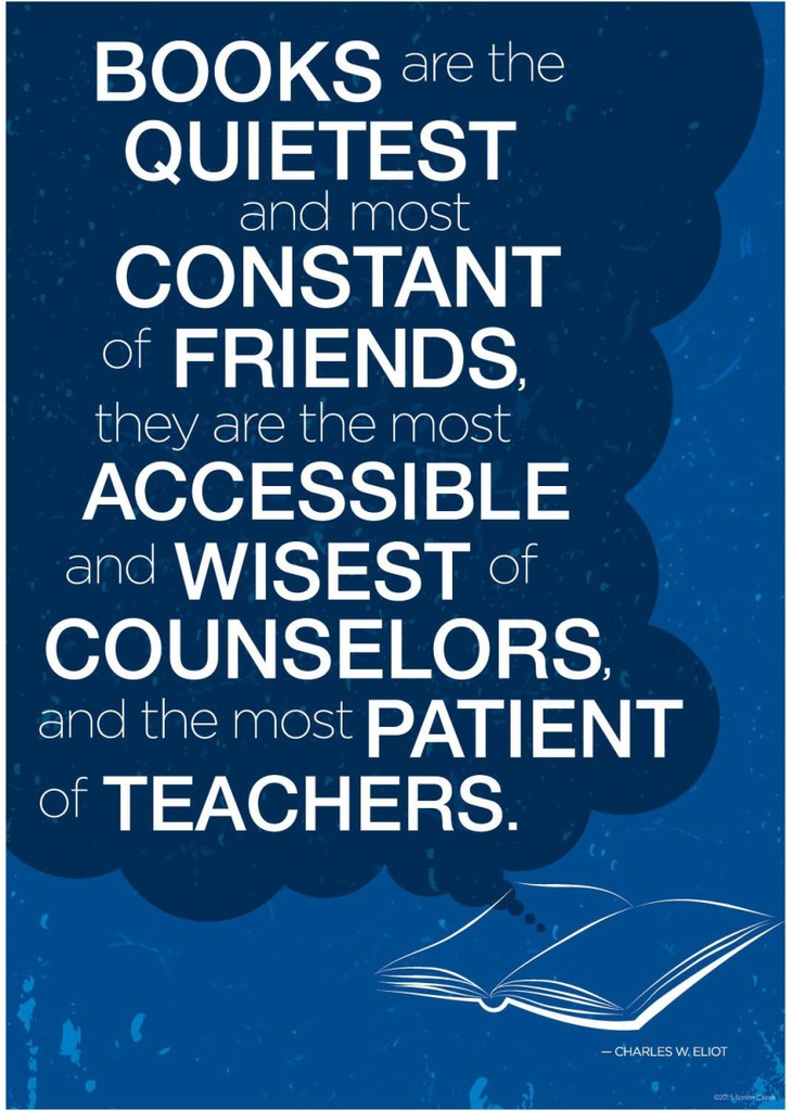 POSTER - BOOKS MOST CONSTANT OF FRIENDS 13.3''x19''(33.7cmx48.2cm)