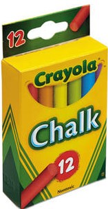 Asst Colored Chalk - Crayola, 12