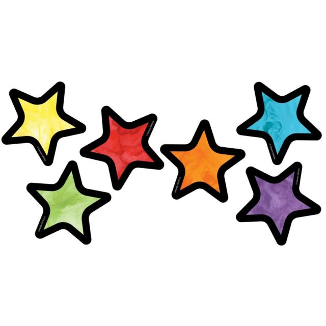 Celebrate Mini Colorful Accents Star Learning asst. 3''(7.5cm) (32 pcs)