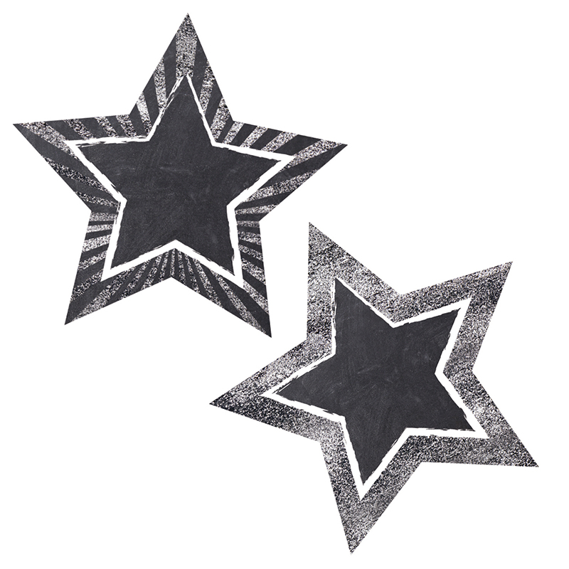 Chalkboard STARS Colorful Accents Assorted 5.1''(13cm) (36 pcs)