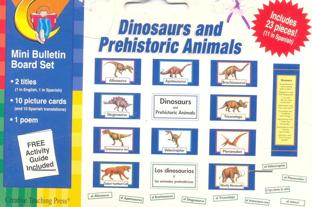 Dinosaurs and Prehistoric Animals Mini Bulletin Board Set (23 pcs)