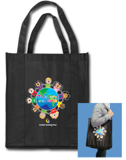 Reusable Shopping Bag-Take Care of the Earth (15''x13'')(38cmx33cm)