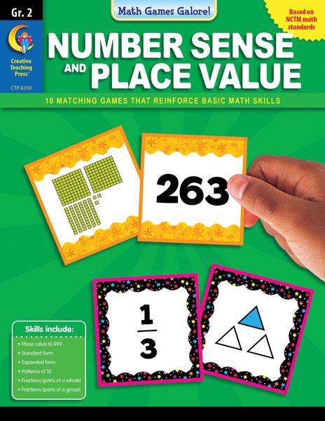 Math Games Galore: Number Sense and Place Value, Gr. 2