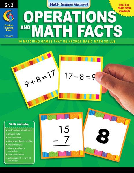 Math Games Galore: Operations and Math Facts, Gr. 2