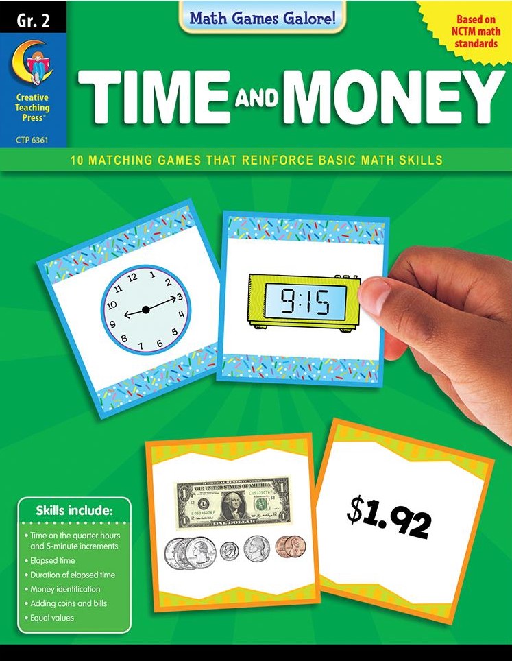 Math Games Galore: Time and Money, Gr. 2
