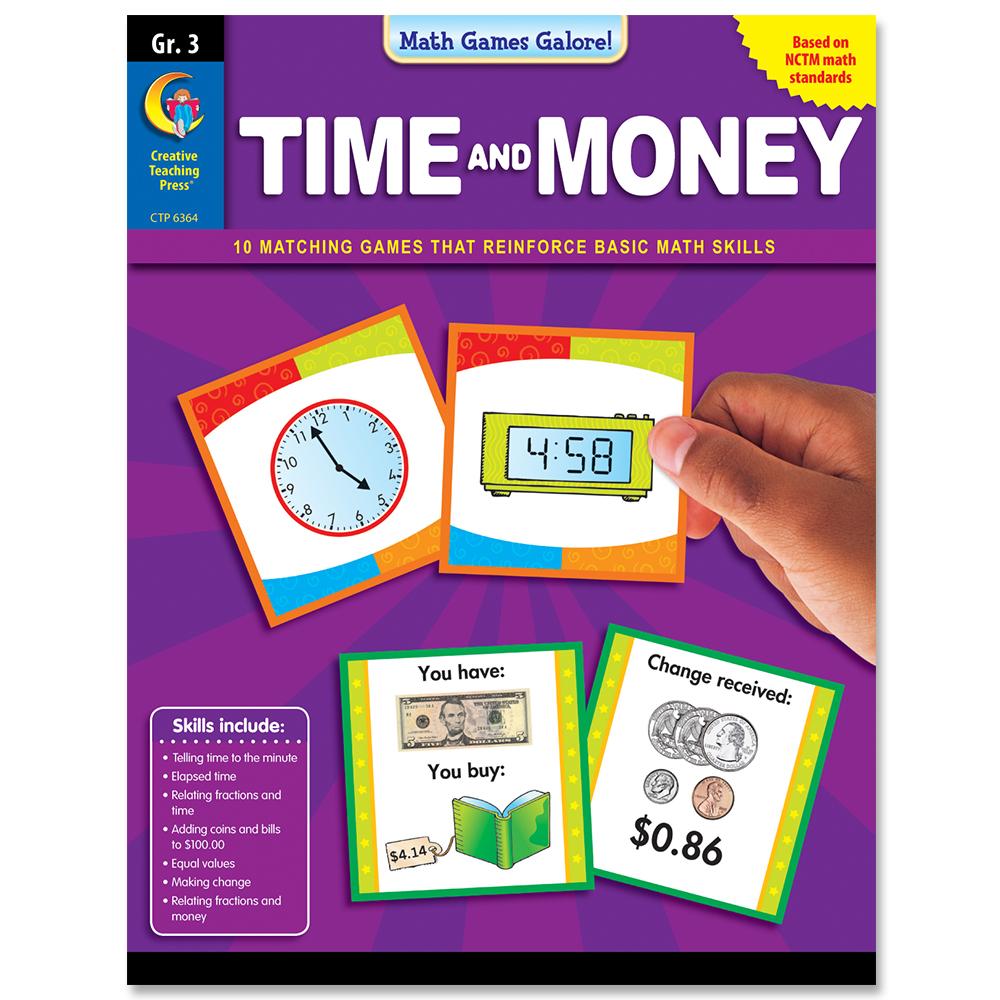 Math Games Galore: Time and Money, Gr. 3