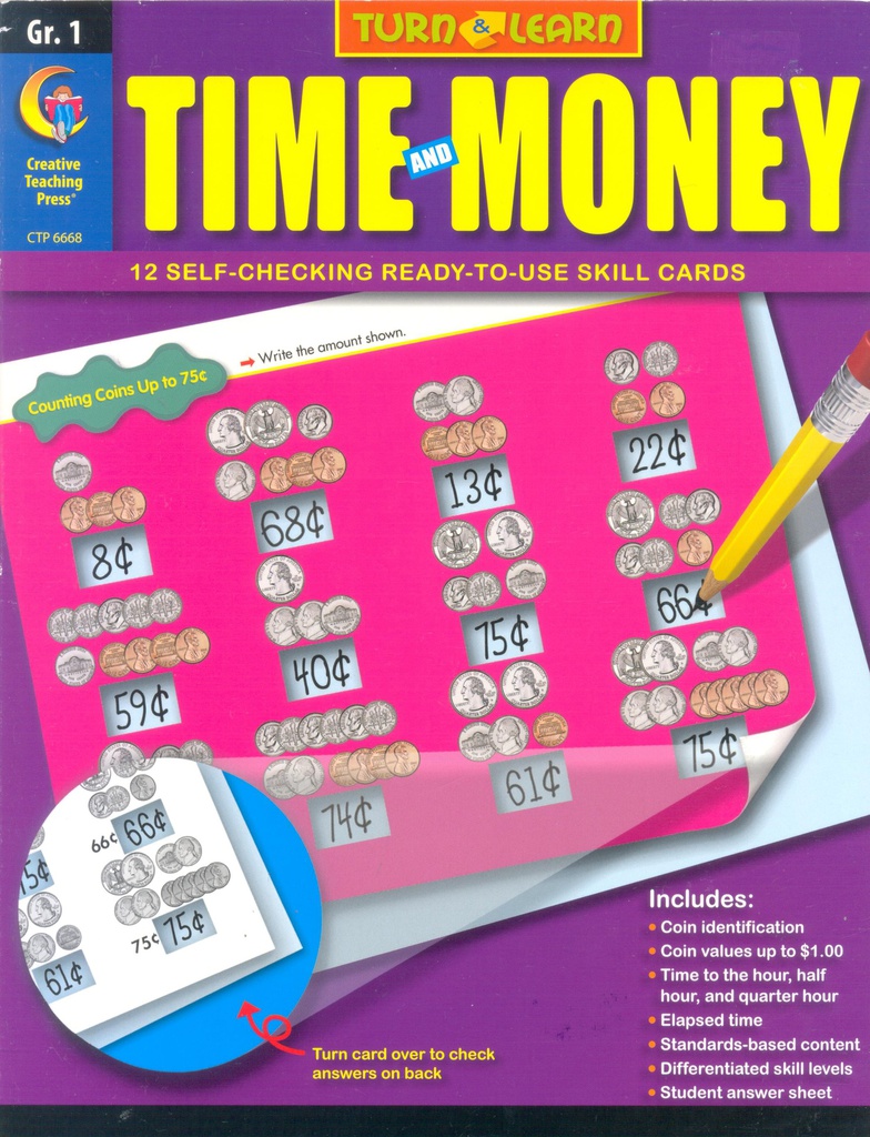 Turn &amp; Learn: Time and Money, Gr. 1