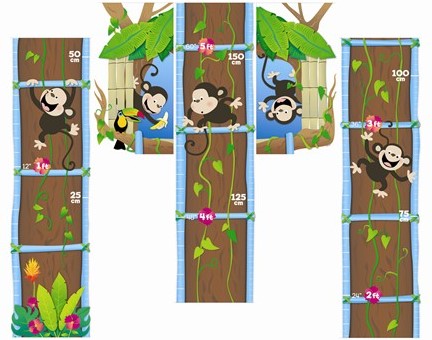 Growing to New Heights Mini Bulletin Board 30 bananas &amp; 30 leaves (71 pcs) (6.5'=1.9m)
