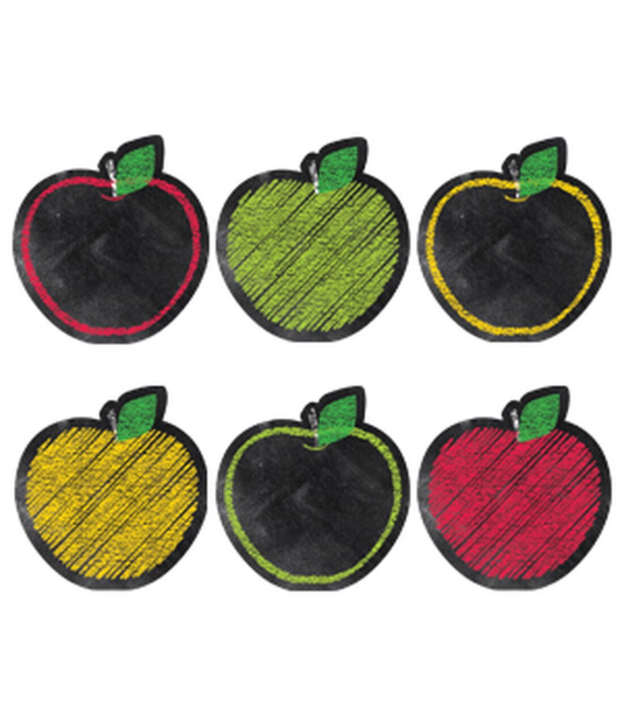 Chalk!! Apples Accents 6 designs 6 of each 5.7'' (14.5cm)   (36 pcs.)