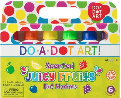 DO A DOT ART MARKERS FRUIT SCENT- 6Ct