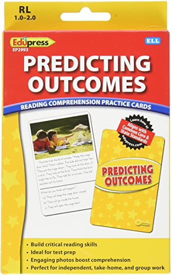 Reading Comprehension Practice Cards: Predicting Outcomes (Yellow Level)(54cards)