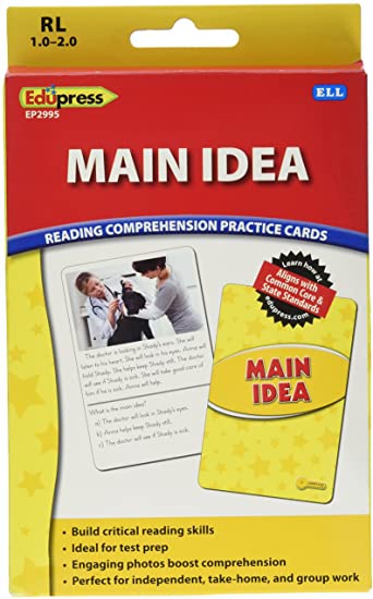 Reading Comprehension Practice Cards: Main Idea (Yellow Level)(54cards)