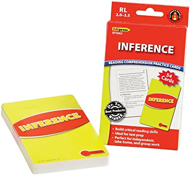 Reading Comprehension Practice Cards: Inference (Red Level)(54cards)