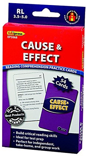 Reading Comprehension Practice Cards: Cause &amp; Effect (Blue Level) (54cards)