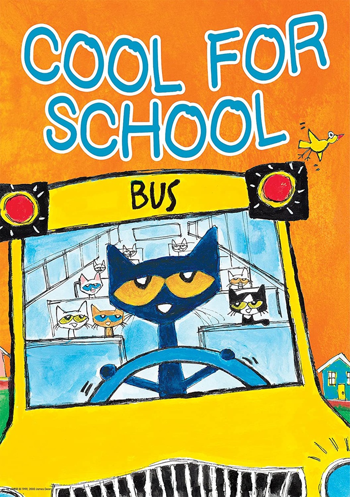 Pete the Cat Cool for School Positive Poster 13.3''x19''(33.7cmx48.2cm)