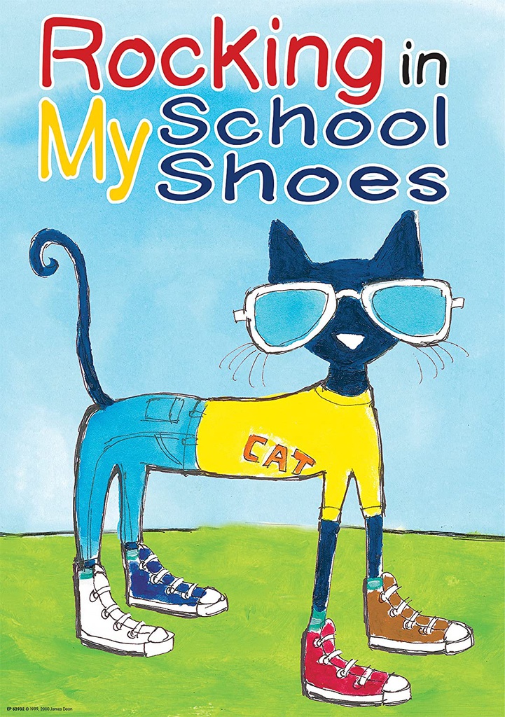 Pete the Cat Rocking in My School Shoes Positive Poster 13.3''x19''(33.7cmx48.2cm)