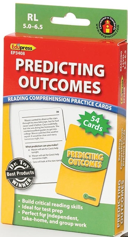 Reading Comprehension Predicting Outcomes,Practice Cards (Green Level)(54cards)