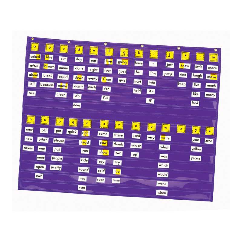 WORD WALL KIT (Grade Level: K-3) contains word wall organizers