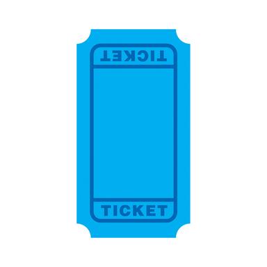 Blue Tickets Mini Accents (36pcs) 2.75''(7cm)