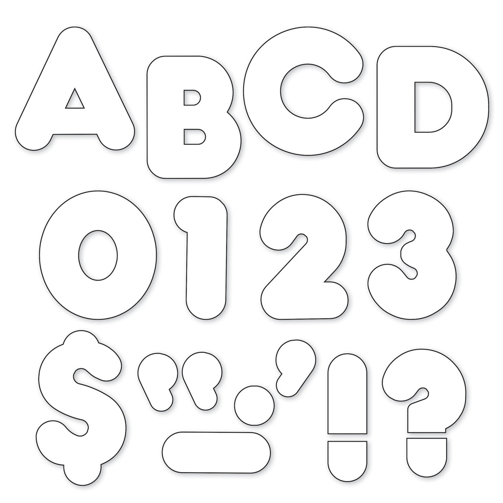 White 4 Casual Uppercase (72pcs)