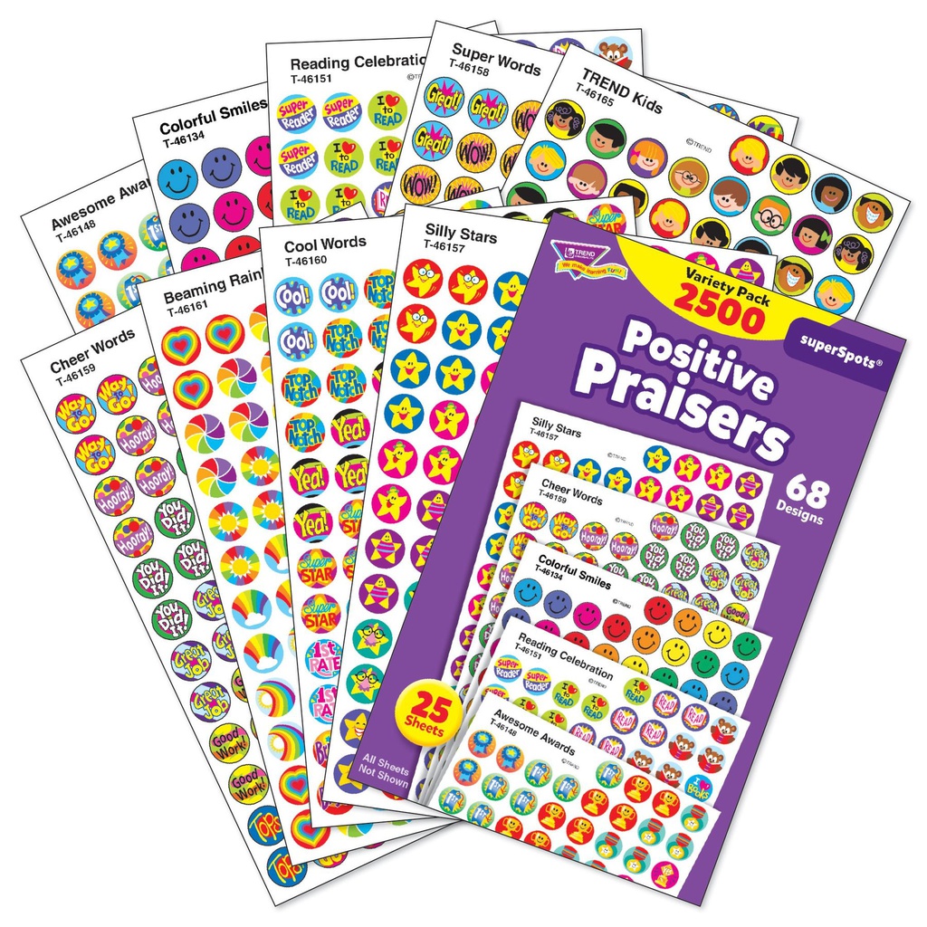 Positive Praisers Sticker Packet (2500stickers)