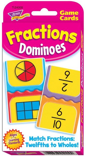Fractions Dominoes (54 game cards, 2 activity cards)