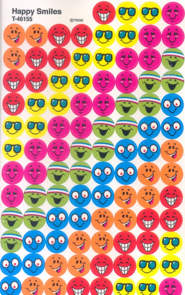Happy Smiles Super Spots Stickers (800 stickers)