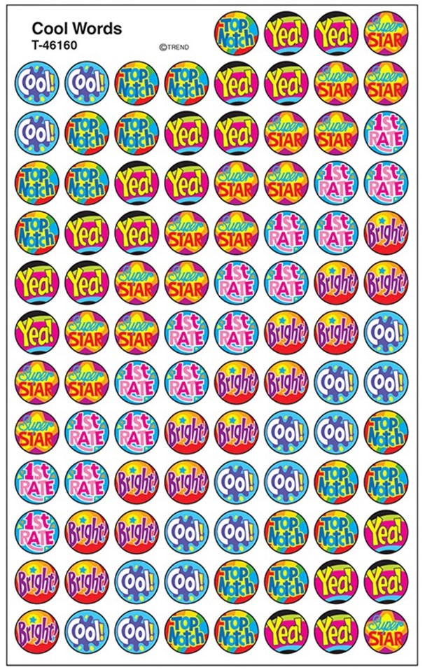 Cool Words Stickers (8sheets)(800stickers)