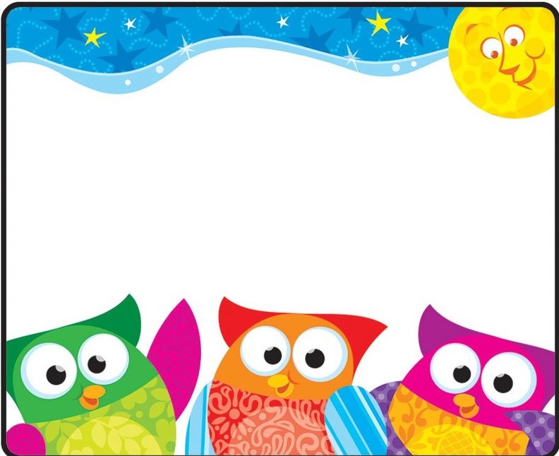 Owl-Stars! Nametags (3''x2.5'')(7.6cmx6.3cm)(36pcs)
