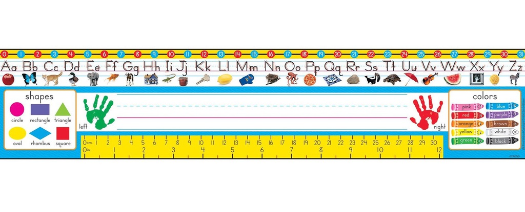 PreK-1 Zaner-Bloser Nameplates (6.9cmx24cm)(36pcs)