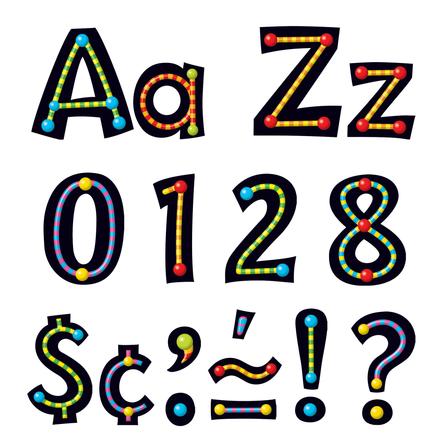 Alpha-Beads 4 Playful Combo Letters 4''=10cm  (216pcs)