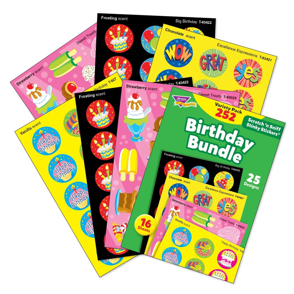 Birthday Bundle Stickers (16sheets)(252stickers)