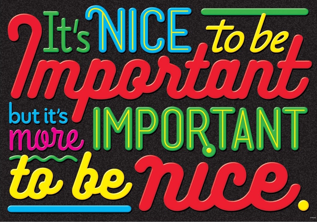 It's NICE to be Important... Poster 13.3''x19''(33.7cmx48.2cm)