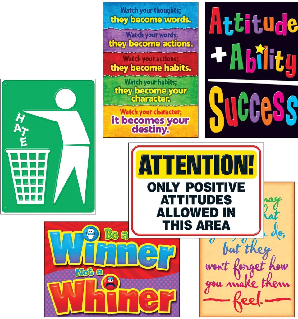 Attitude Matters Posters Combo Pack 48cmx34cm(6 posters)