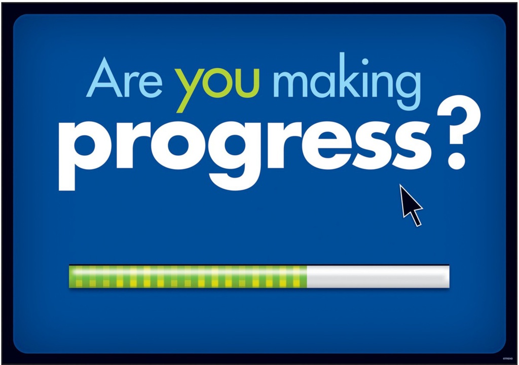 Are you making progress? Poster (48cm x 33.5cm)